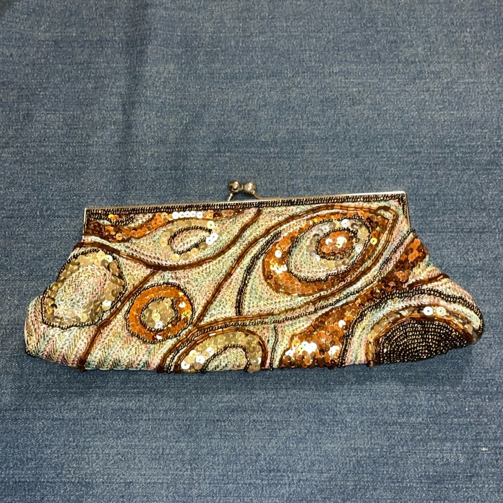 Vintage beaded clutch